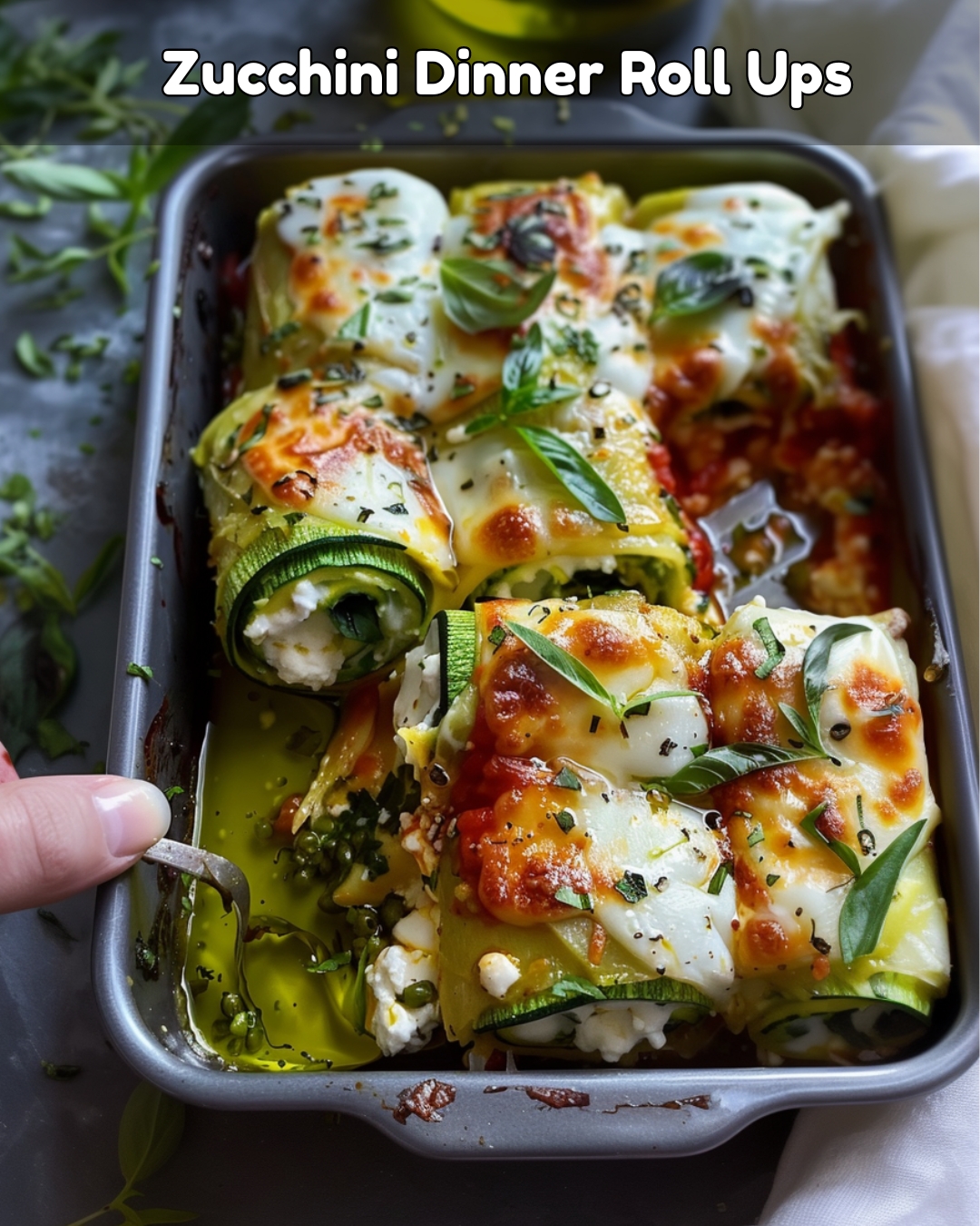 Zucchini Ricotta Lasagna Roll-Ups - Greenku Recipes