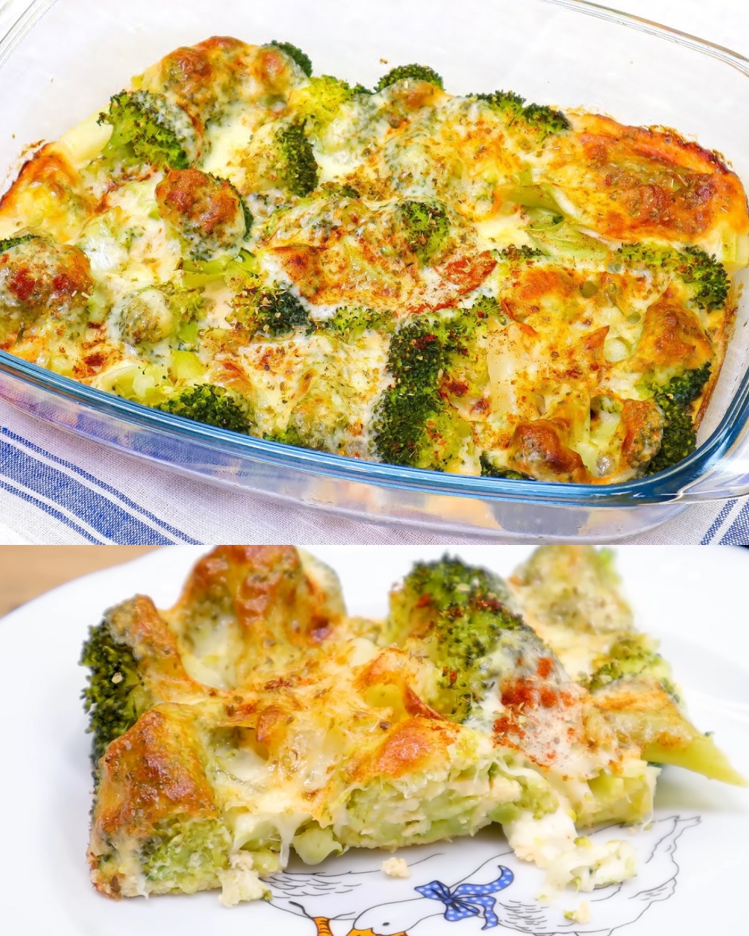 Melted Mozzarella Broccoli Bake - Greenku Recipes