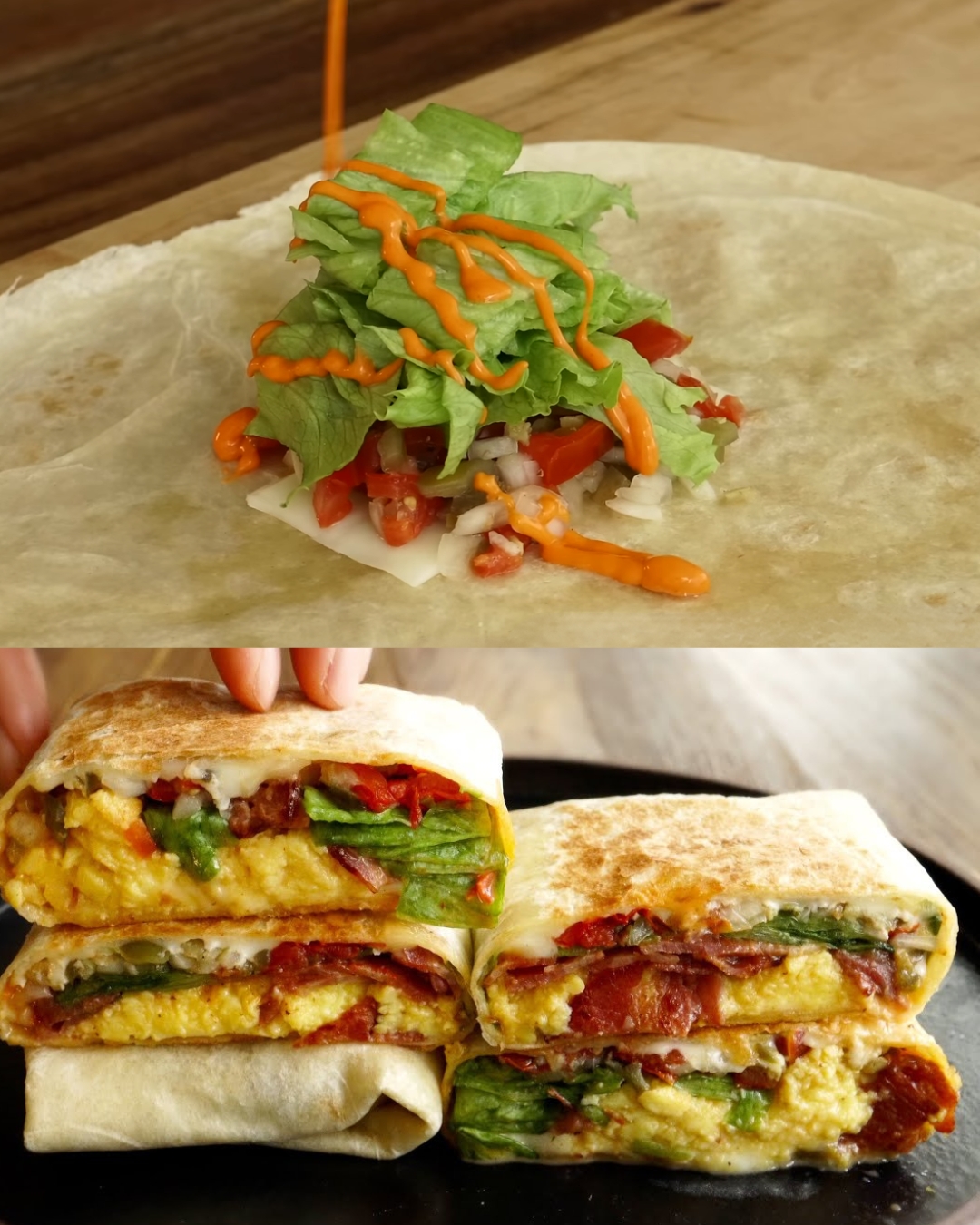 Savory Delight Crispy Bacon And Egg Breakfast Burritos Greenku Recipes