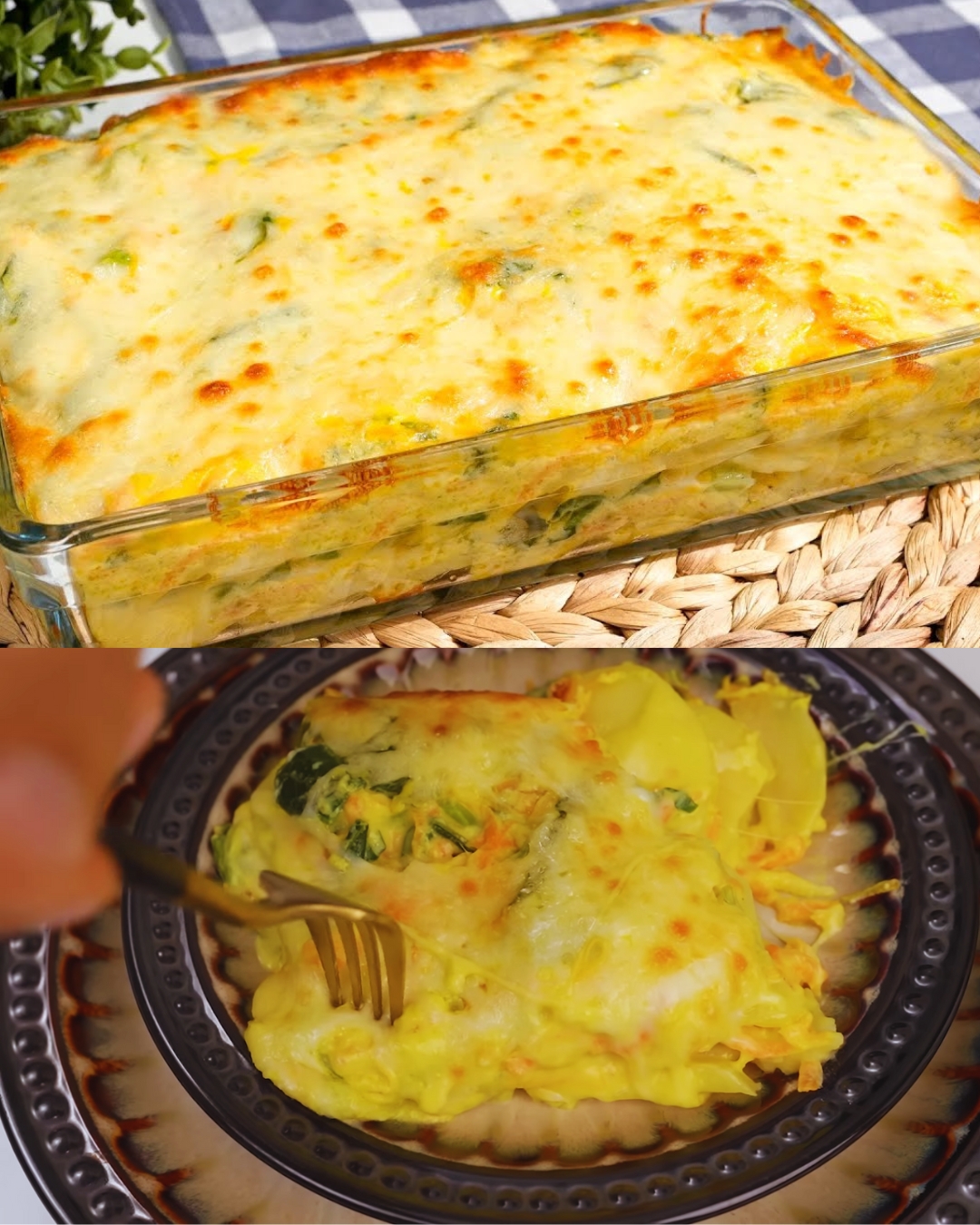 Creamy Potato and Spinach Bake - Greenku Recipes