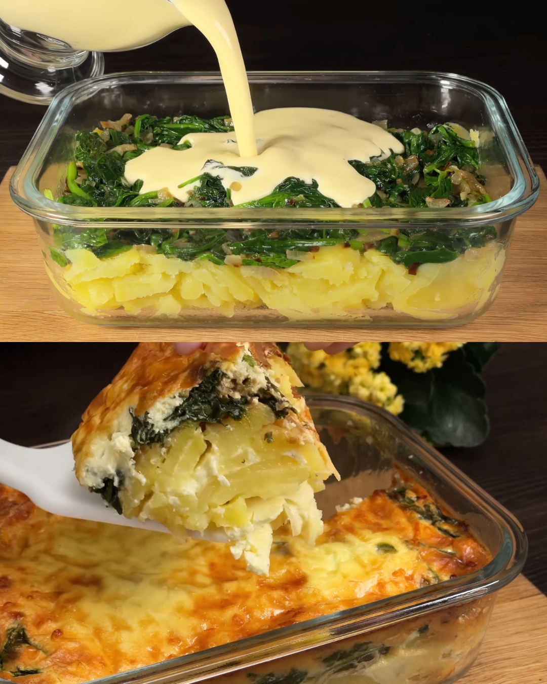 Spinach, Potato, and Egg Casserole - Greenku Recipes