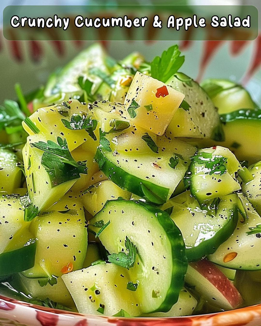 Crunchy Cucumber Apple Salad Greenku Recipes