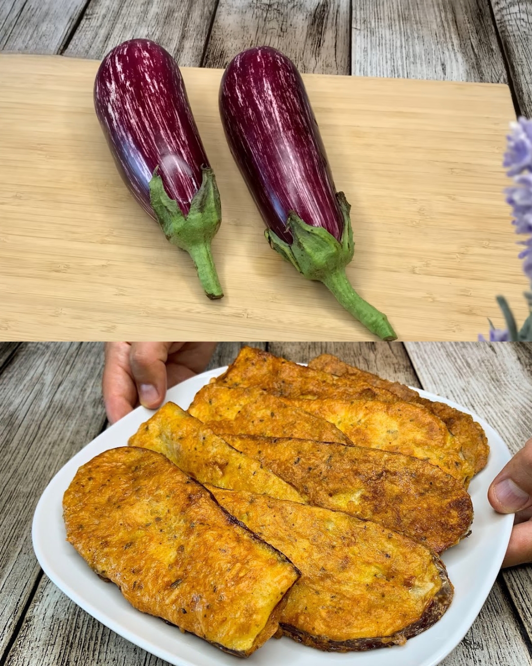 Crispy Fried Eggplants with Cheese and Garlic - Greenku Recipes