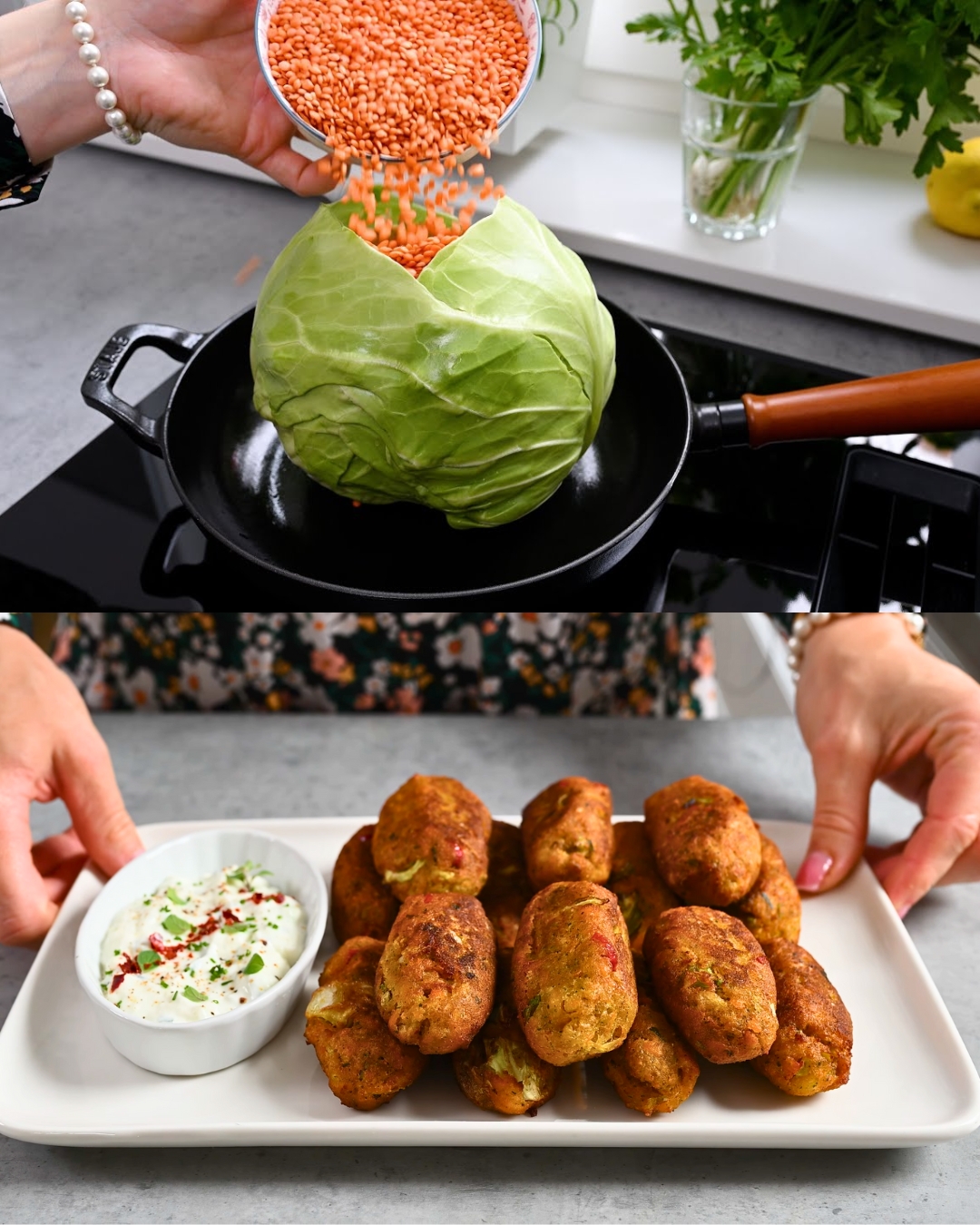 Red Lentil and Vegetable Fritters - Greenku Recipes