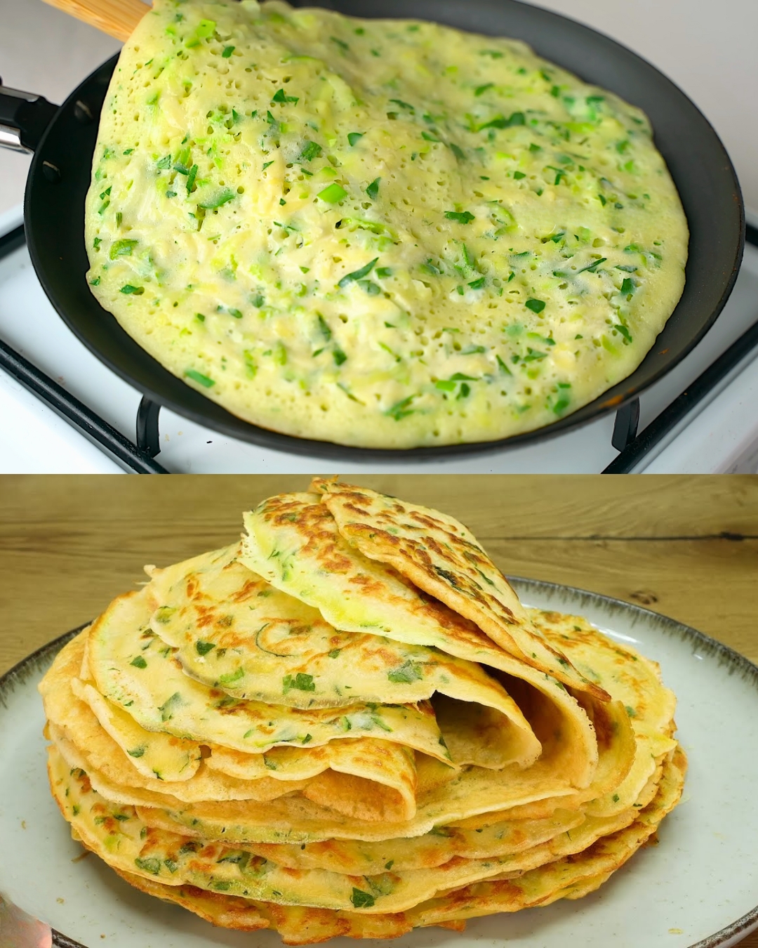 Vegetable Pancakes with Zucchini and Potatoes - Greenku Recipes