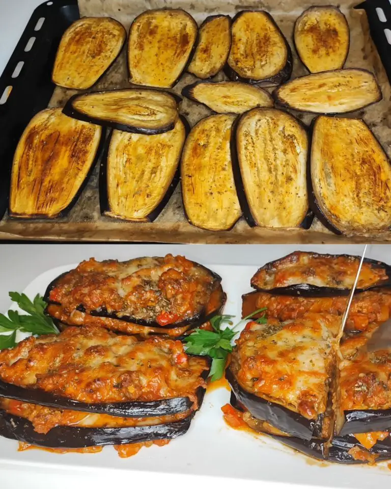 Baked Eggplant with Spiced Ground Meat - Greenku Recipes