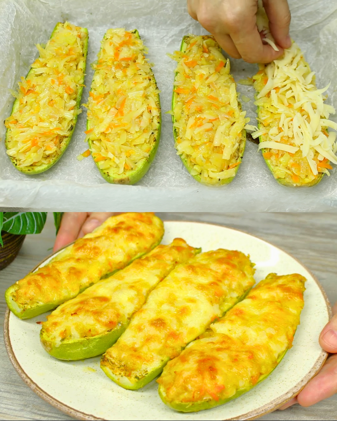 Stuffed Zucchini Boats Greenku Recipes 3509